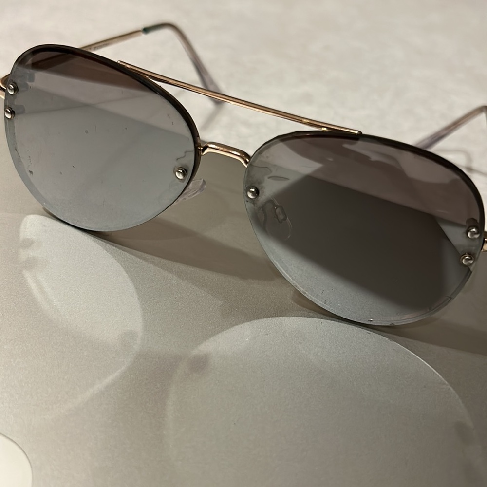 Express Mirrored Aviator Sunglasses